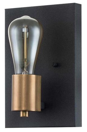 Šviestuvas sieninis Elstead Lighting Silas, E27, 1 x 60 W, bronza sp. / juoda sp.