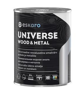 Emailvärv, seinale/fassaadile/akendele Eskaro Universe, satiin, 0.9 l, valge v.