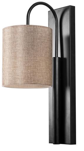 Lampa sienas Opviq Baston 3461 892OPV1216, E27, 1 x 40 W, krēmkrāsa krās. / melna krās.