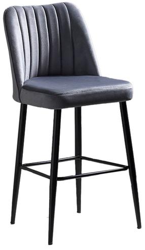 Kėdžių rinkinys Kalune Design Vento 107BCK1110, juoda sp./pilka sp., 45 cm x 49 cm x 99 cm, 4 vnt.