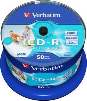 Įrašomas kompaktinis diskas Verbatim, 700 MB, 50vnt.
