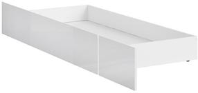 Gultas veļas kaste Holten, balta krās., 199 x 56.5 cm