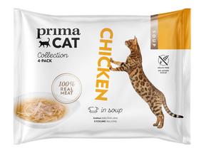 Šlapias kačių maistas Prima Cat, vištiena, 0.04 kg x 4 vnt.