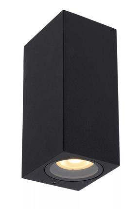 Sieninis lauko šviestuvas Lucide Zaro 69800/02/30, 35W, GU10, IP44, juoda sp., 7.8 cm x 16 cm