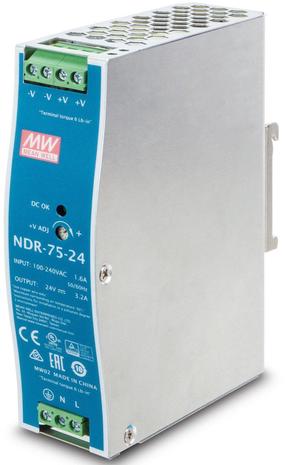 Сетевые продукты Planet Din-Rail Power PWR-75-24, синий цв./серебристый цв.