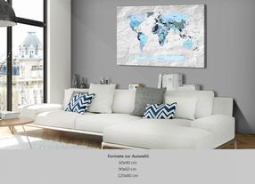 Korgi reproduktsioon Artgeist Blue Pilgrimages Pinnwand412, 90 cm x 60 cm