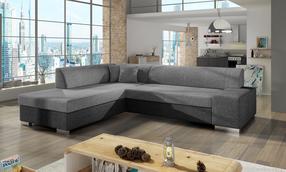 Kampinė sofa Porto Sawana 21, Sawana 05, pilka sp., kairinė, 217 x 278 cm x 74 cm