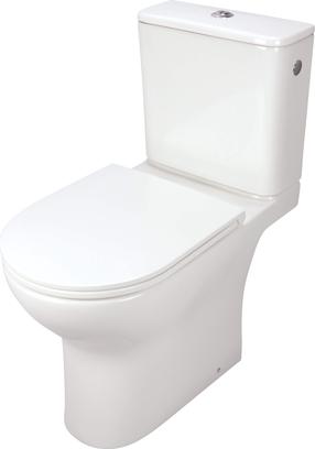 WC-pott, põrandapealne Deante Jasmin, kaanega, 382 mm x 650 mm