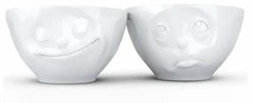 Kausside komplekt FiftyEight Tassen Happy & Please, valge v., 11.7 cm, 0.2 l