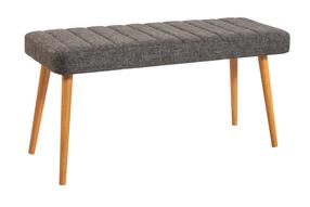 Prieškambario suoliukas Kalune Design Stormi, antracito sp./pušies sp, 100 cm x 39 cm x 48 cm