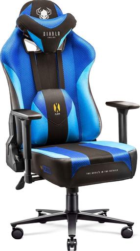 Игровой стул Diablo Chairs X-Player 2.0, 55 x 50, черный цв./синий цв.