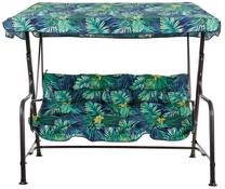 Lauko sūpynės Patio Hawaii, žalia sp./pilka sp., 176 cm x 113 cm x 155 cm