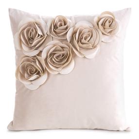 Dekoratīvs spilvena pārvalks Flores 1, rozā krās., 45 cm x 45 cm