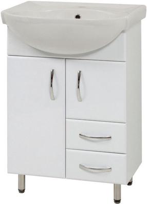 Vonios spintelė su praustuvu Sanservis SL 56s, balta sp., 44.5 cm x 56.5 cm x 85 cm