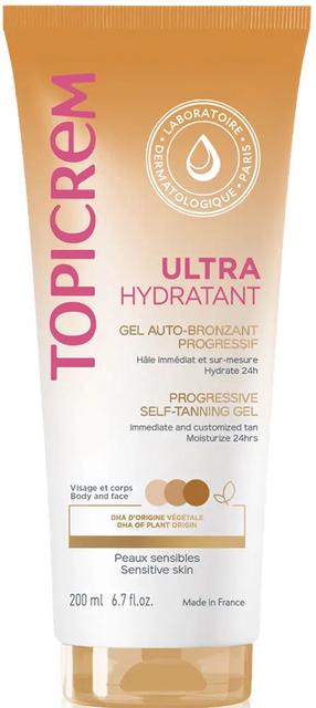 Pašiedeguma gēls Topicrem Ultra Hydratant Progressive, 200 ml