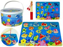 Lavinimo žaislas Lean Toys Sea Animals Fish Catching, įvairių spalvų
