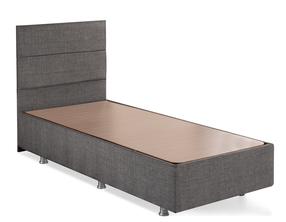 Lova viengulė Kalune Design Bed Base & Headboard Single, 80 x 180 cm, pilka sp., be čiužinio