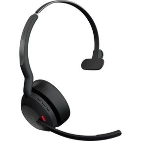 Bezvadu austiņas Jabra Evolve2 55 MS Mono, melna krās.