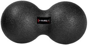 Массажный шарик HMS Double Massage Ball BLM02, черный цв., 8 см