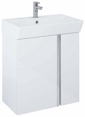 Vonios spintelė su praustuvu Elita Skye, balta sp., 32.6 cm x 60.5 cm x 70.7 cm