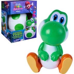 Interaktīva rotaļlieta dinozaurs Spin Master Super Mario Hatchin Yoshi, zaļa krās.