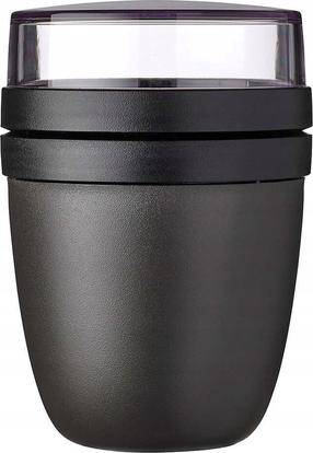 Pārtikas trauks Mepal Ellipse, 0.7 l, 10.7 cm x 10.7 cm, melna krās.