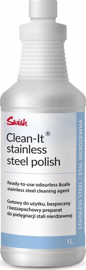 Tīrīšanas līdzeklis, nerūsējošā tērauda virsmām Swish Clean-It, 1 l