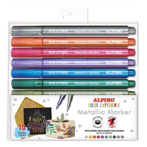 Ручки Alpino Metallic Colors, многоцветный, 3 мм, 10 шт.