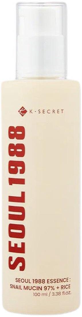 Veido esencija K-Secret Seoul 1988 Snail Mucin 97% + Rice, 100 ml
