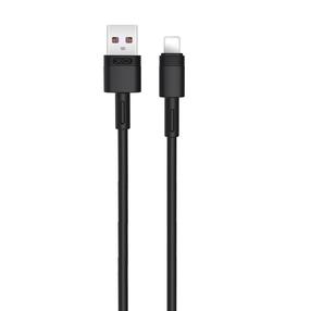 Kabelis XO NB-Q166, 1 x USB/1 x Lightning, 100 cm, juoda sp.