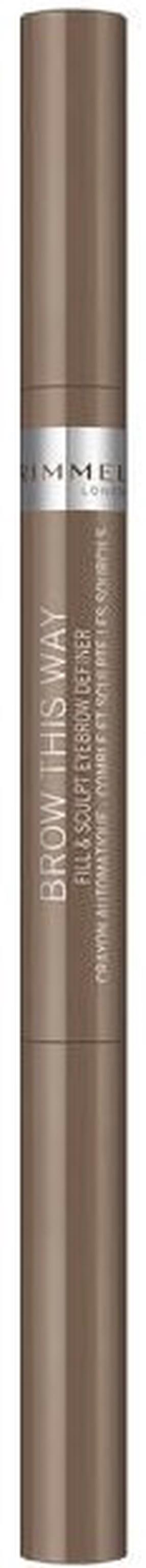 Antakių pieštukas Rimmel London Brow This Way Fill&Sculpt, 0.25 g 01 blonde