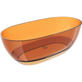 Ванна, свободно устанавливаемая Mexen Pure, 170 см x 80 см x 58 см, овальная, rust transparent цв.