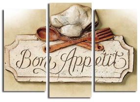 Reprodukcija Wallity 3PATK-35 Bon Appetit, 66 cm x 45 cm
