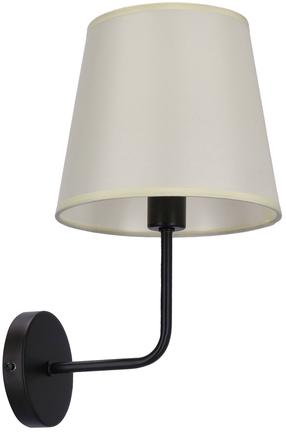 Lampa sienas Candellux Lighting Pasteri, E14, 1 x 40 W, balta krās. / melna krās.