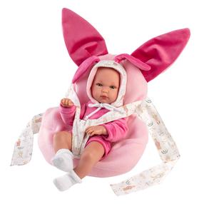 Lelle - jaundzimušais ar aksesuāriem Llorens Bimba 63506, 35 cm, rozā krās.