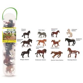 Komplekt Collecta Mini Horses A1109, 12 tk, mitmevärviline