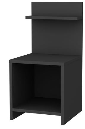 Ночной столик Kalune Design Ullman 322RTC1619, антрацитовый цв., 72 см x 35.6 см x 37.4 см