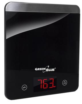 Elektroninės virtuvinės svarstyklės GreenBlue GB17, juoda sp.