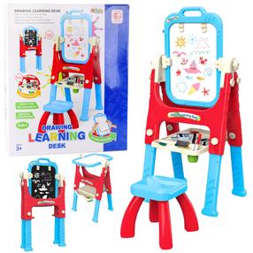 Piešimo lenta, su priedais Learning 5in1, 110 cm, mėlyna sp./raudona sp.