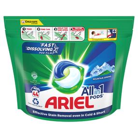 Kapsulas mazgāšanai Ariel All-in-1 PODS Mountain Spring, 44 gab.