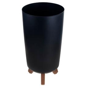 Puķu pods DGTL200-S433, plastmasa, Ø 19.5 cm, melna krās.