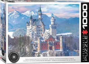 Dėlionė Eurographics Neuschwanstein Castle in Winter 6000-5419, 67.6 cm x 48.9 cm, 1000 vnt., įvairių spalvų