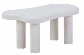 Kavos staliukas Homla Alto, balta sp., 60 cm x 100 cm x 45 cm
