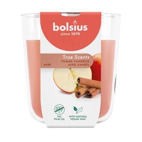Свеча, ароматическая Bolsius True Scents Apple Cinnamon, 48 час, oранжевый цв.