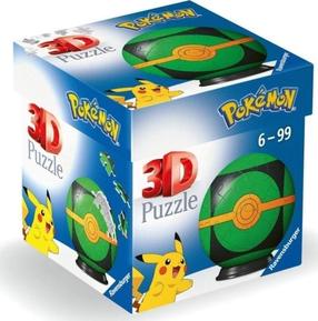 3D пазл Ravensburger Repeat Ball, 7.5 см x 7.5 см, 54 шт., зеленый цв.