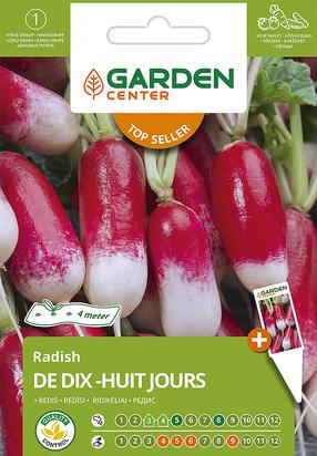Sėklos Garden Center, ridikėliai De Dix-Huit Jours, 5 g