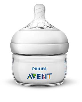 Бутылочка Philips Avent Natural, 60 мл, 0 мес., прозрачный цв.