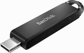 USB atmintinė SanDisk Ultra, juoda sp., 128 GB