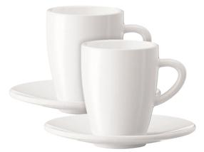 Kafijas / tējas servīze JURA 66499, 0.135 l, porcelāna, balta krās., 2 gab.