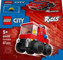 Konstruktorius LEGO® City „Ratai“ – ugniagesių sunkvežimis, žaislas, konstravimo rinkinys, 60482, 67 vnt.